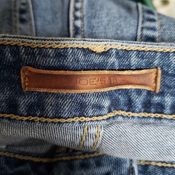 Joe's Jeans High Rise Cropped Boot Denim The Callie Raw Hem Size 24 - Picture 2 of 10